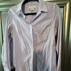Banana Republic Lavender Striped Shirt